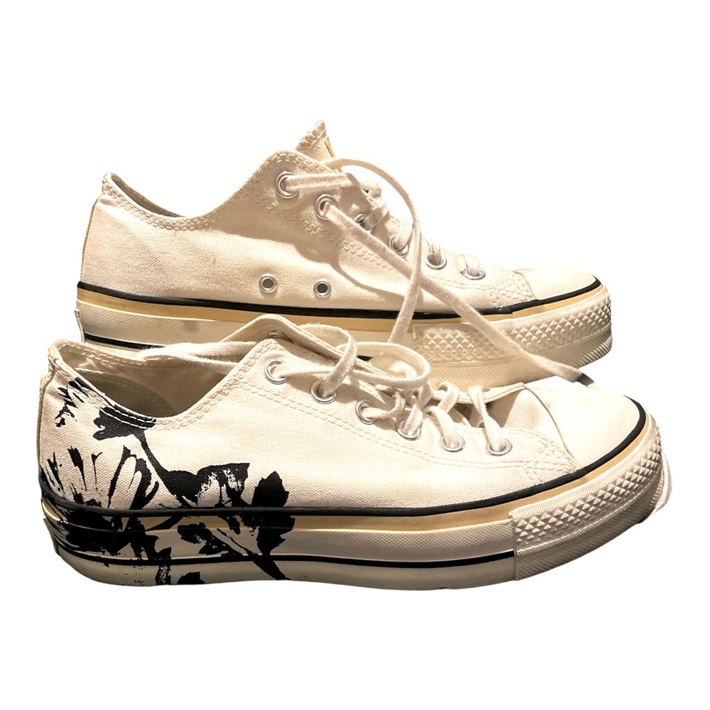Converse Chuck Taylor All Star Lift Floral White/Black Low Top